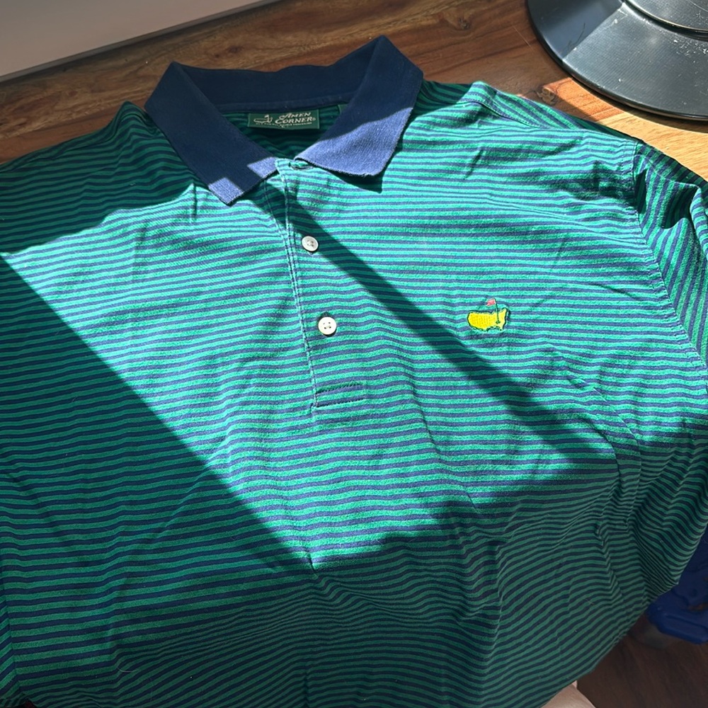 Vintage Masters Amen Corner striped polo
